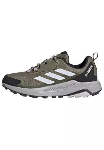 adidas Mujer Terrex Anylander Hiking Hiking Shoes, Olive Strata/Dash Grey/Night Cargo, 38 EU