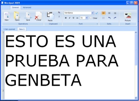 Wordpad 2009, un Wordpad con Ribbon preWindows 7