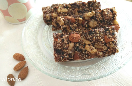 Barritas fitness de avena y frutos secos: receta saludable