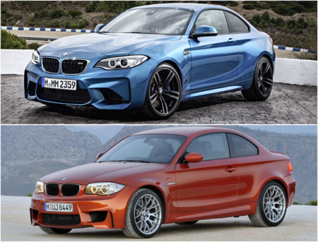 BMW M2 vs Serie 1 M Coupé: comparativa visual