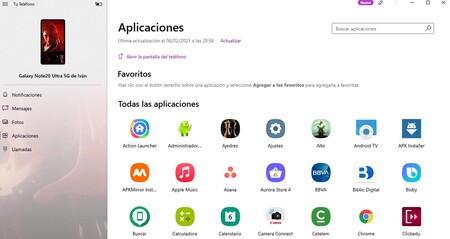 Cómo abrir aplicaciones Android en Windows 10 usando Tu Teléfono y un Samsung Galaxy