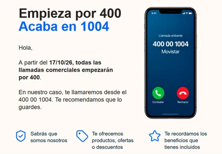 Prefijo 400 Movistar 400