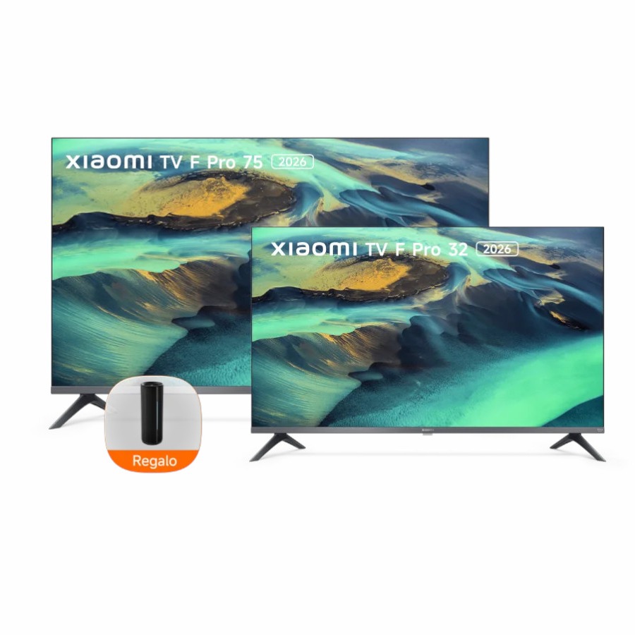 Xiaomi TV F Pro 2026 (75 pulgadas) + Xiaomi TV F Pro 2026 (32 pulgadas) + Xiaomi Bluetooth Speaker