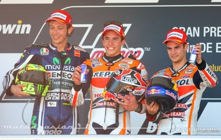 MotoGP España 2014: el podio de MotoGP y las declaraciones de los protagonistas