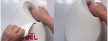 No lo sabía, pero si reutilizamos el envase del detergente acabado, podemos hacer esta cesta de almacenamiento para el hogar 