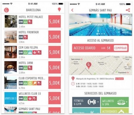 Si buscas un gimnasio al que ir de forma puntual, GymForLess es tu app
