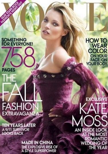 Kate Moss hasta en la sopa, quiero decir hasta en el 'september issue' de Vogue