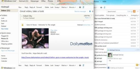 Hotmail se integra con chat de Facebook, añade subcarpetas y permite 25MB de archivos adjuntos