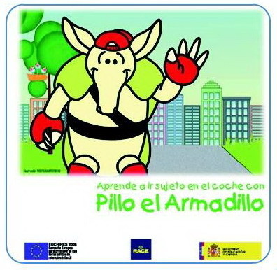 Pillo el Armadillo enseña a los más pequeños a utilizar el cinturón