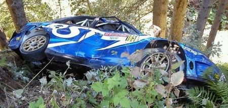 La salida de pista de Robert Kubica completa un surrealista Rally San Martino di Castrozza