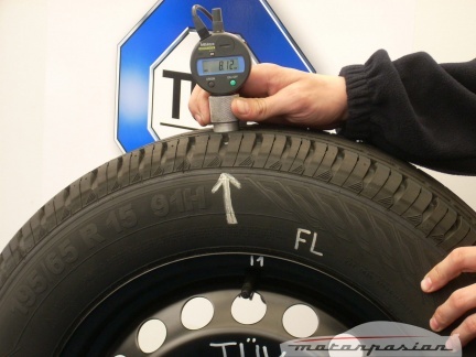 Test neumáticos TÜV