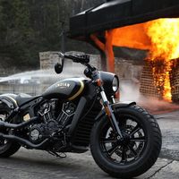 Negro y oro de 24 quilates para sólo 177 bellísimas Indian Scout Bobber Jack Daniel's