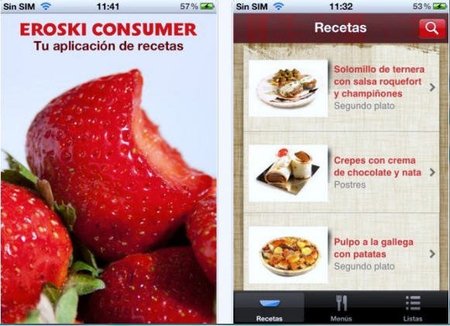 Recetas que incluyen información diversa están disponibles en una aplicación para smartphones y tabletas