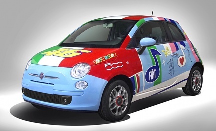 El peculiar Fiat 500 de Valentino Rossi