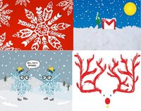 Tarjetas de Navidad para imprimir de Google