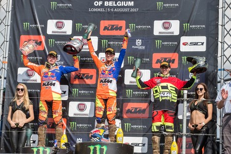 Mx2 Podium At Lommel