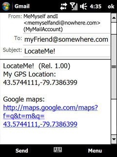 LocateMe, aprovechando el GPS