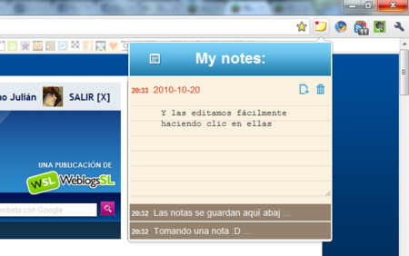 Quickrr, una sencilla aplicación para tomar notas en Chrome
