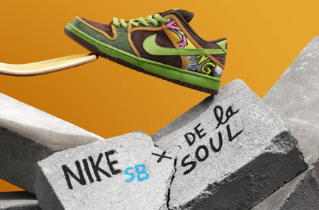 Nike reinterpreta los sneakers De La Soul Dunk desde una perspectiva...con más altura