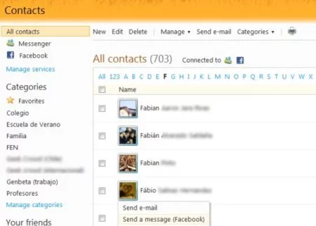 Facebook が Hotmail に統合