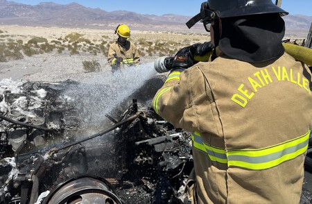 Death Valley Incendios Autos Calor