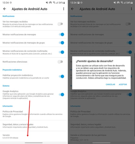 Android Auto のスクリーンショット