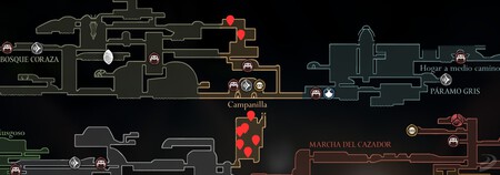 Ubicación Campanillas Silksong