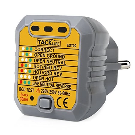 Cupón de descuento de 2,5€ en el comprobador de enchufes Tacklife EST02: ahora puede ser tuyo por 6,59 euros en Amazon
