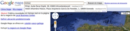 Google maps incorpora sugerencias personalizadas