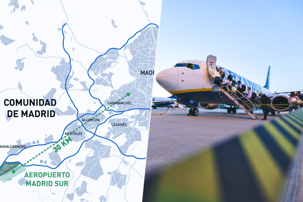 Madrid quiere pescar en el enfrentamiento Aena-Ryanair. Objetivo: levantar un segundo aeropuerto para la ciudad