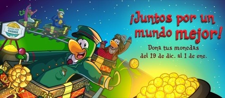Club Penguin organiza en Navidad la séptima edición de su campaña benéfica Coins for Change