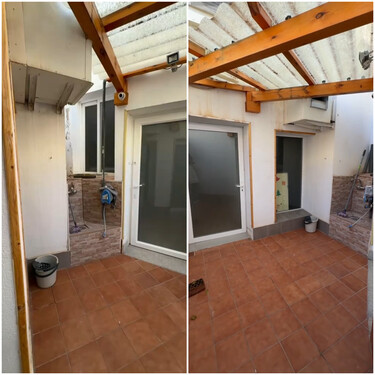 Este patio parecía un trastero abandonado, pero después de esta reforma sin obras se ha convertido en el sitio favorito de toda la casa