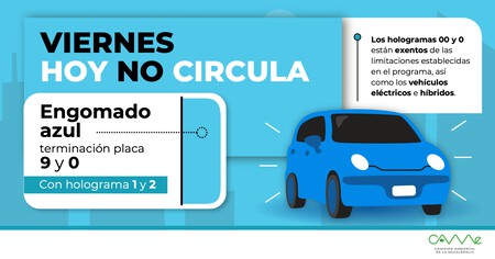 Hoy No Circula Viernes 29 de mayo 2026