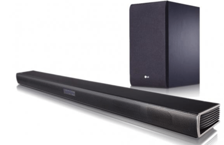 Barra De Sonido Lg Sj4 Potencia 300 W 2 1 Canales Hi Res Audio Subwoofer Inalambrico Negro