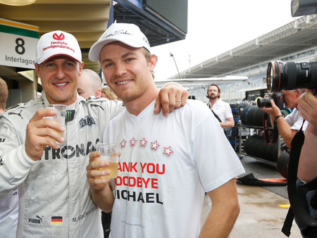Schumacher Rosberg F1 Mercedes 2012