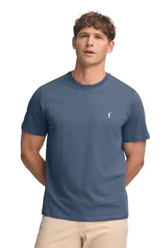Polo Club Camiseta básica Azul Denim de algodón con Logo Rigby Go para Hombre