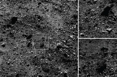 Contempla estos primeros planos de rocas en la superficie del asteroide Bennu