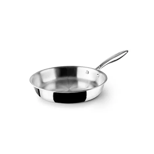 IBILI Sarten tricapa triply Natural, 24 cms, Acero inoxidable, Apto para induccion, sin antiadherente