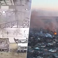 "No esperábamos esto": un dron ucraniano ha revelado un arsenal ruso en un almacén y la sorpresa ha sido mayúscula, los misiles son animales