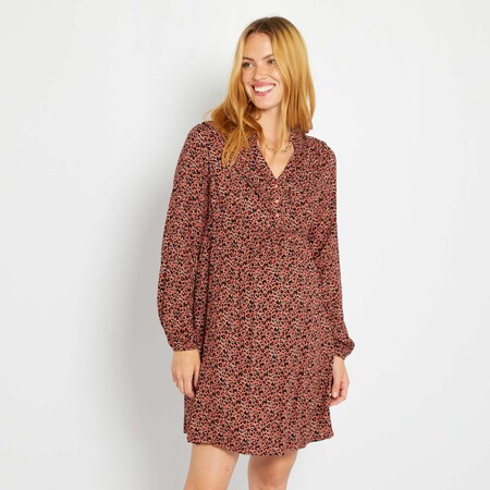 Vestido Corto Premama Marron Premama Yh989 1 Zc1