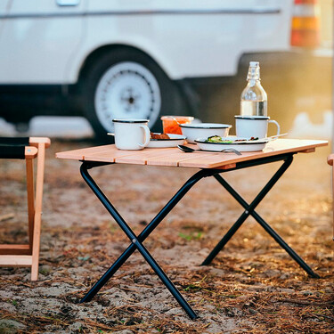 Ir de picnic será como estar en el salón de casa con esta mesa plegable de Ikea