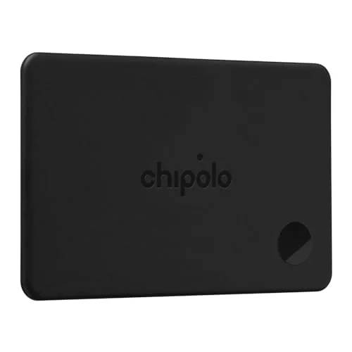 Chipolo CARD - Rastreador recargable, rastreador Bluetooth y localizador de objetos y pasaporte, compatible con Buscar de Apple y el Localizador de Google, Llama tu móvil y Alertas Fuera de Alcance