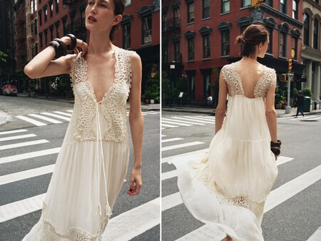 Vestido Lencero Crudo