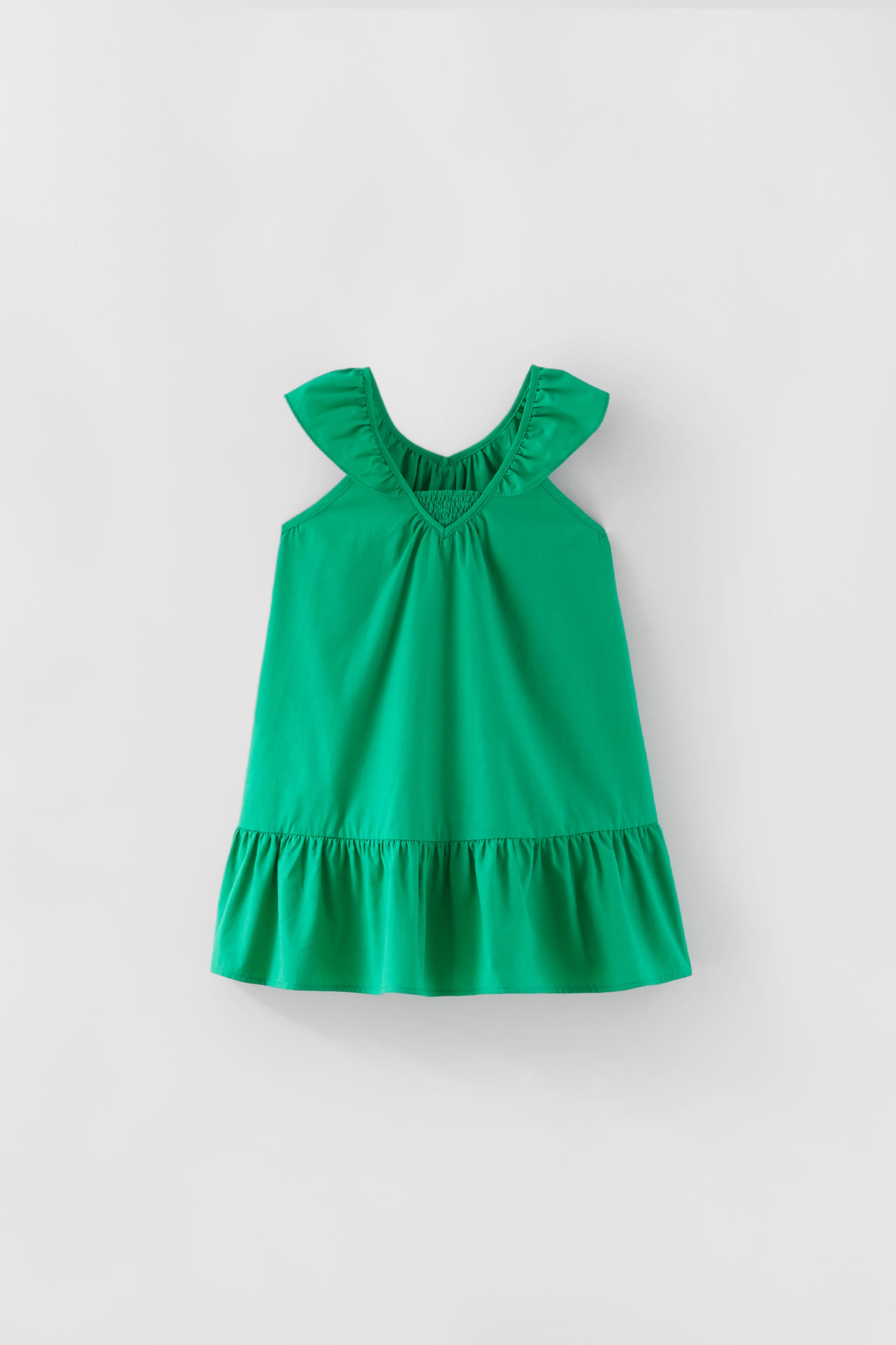 VESTIDO POPELÍN CUELLO BOBO