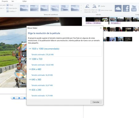 これにより、ムービー メーカーが YouTube やその他のプラットフォームにエクスポートできるようになりました。