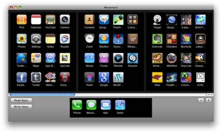 Ordena tus aplicaciones del iPhone o iPod Touch desde tu ordenador con Movement