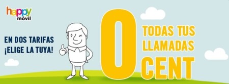 Happy Móvil responde a Pepephone con llamadas a cero cents/min los diez primeros minutos
