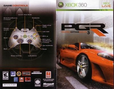 Project Gotham Racing 3: manual escaneado