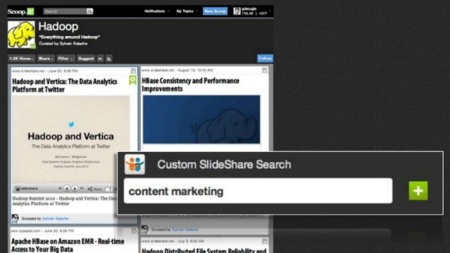 Scoop.it se integra con Slideshare y permite incrustar presentaciones completas