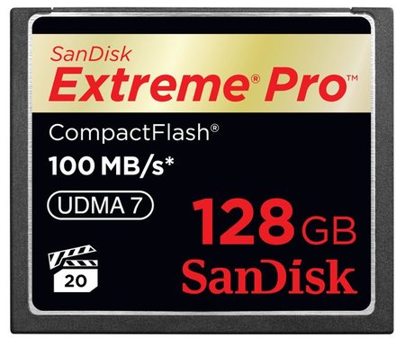 Sandisk lleva las CF hasta los 128 GB